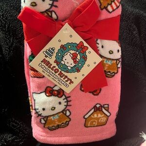 Hello Kitty Pink Towel with Red Bow